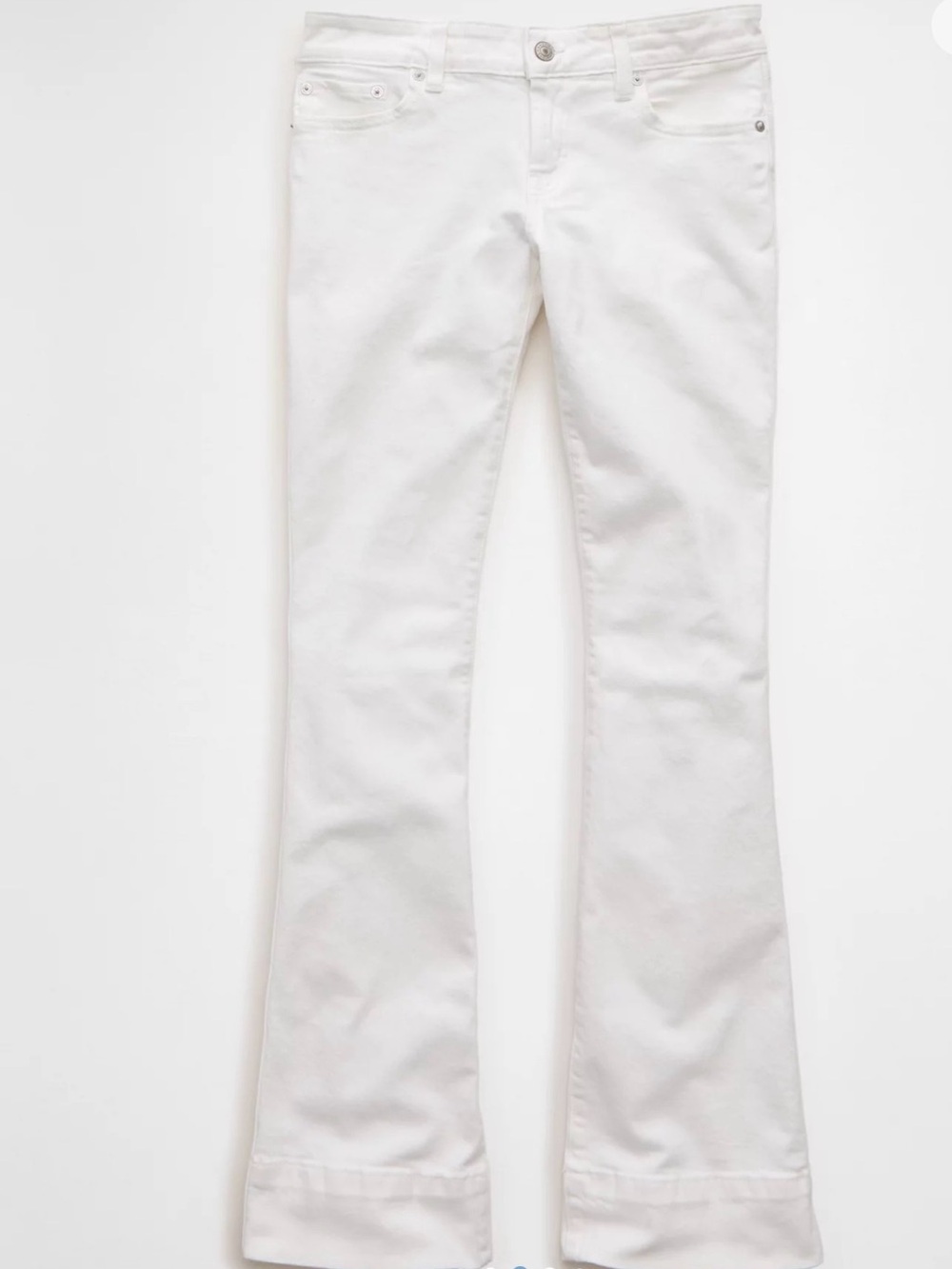 American Eagle Stretch Super Low-Rise Kick Bootcut Jean Size 12; 31W - Picture 4 of 9